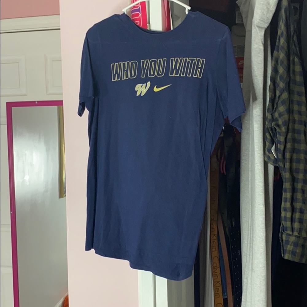 “who you with” tshirt